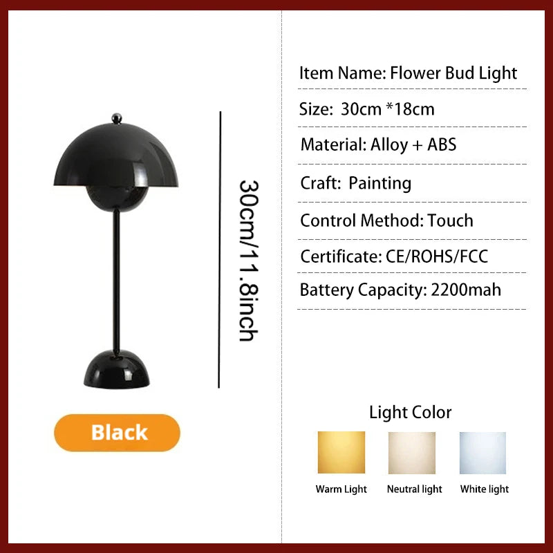 Decora™ Elegant Rechargeable Table Lamp